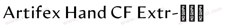 Artifex Hand CF Extr字体转换